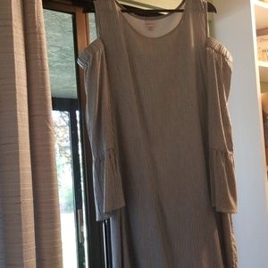 Gray and White striped Merona dress